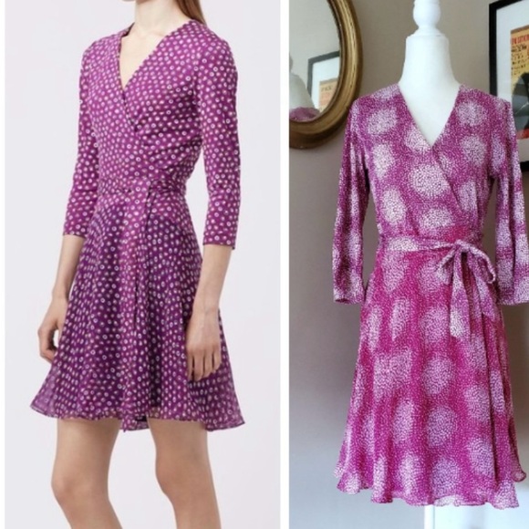 Diane Von Furstenberg Dresses & Skirts - Diane Von Furstenberg Irina Chiffon Wrap Dress 6
